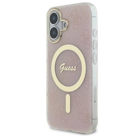 Guess GUHMP16MH4STP iPhone 16 Plus 6.7" różowy/pink hardcase IML 4G MagSafe