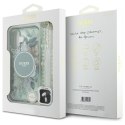 Guess GUHMP16SHFWBRCESN iPhone 16 6.1" zielony/green hardcase IML Flowers With Pearl Strap MagSafe