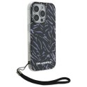 Karl Lagerfeld KLHCP16LHZBPKCCU iPhone 16 Pro 6.3" fioletowy/purple Zebra With Cord