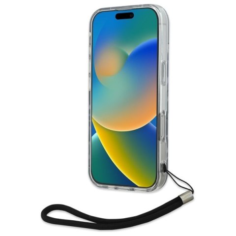 Karl Lagerfeld KLHCP16LHZBPKCCU iPhone 16 Pro 6.3" fioletowy/purple Zebra With Cord