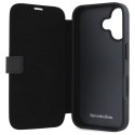 Mercedes MEBKP16S23RBGVK iPhone 16 6.1" czarny/black bookcase Leather Wood Imitation