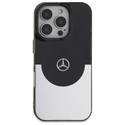 Mercedes MEHMP16X23HBIGK iPhone 16 Pro Max 6.9" czarny srebrny/black silver hardcase Doubel Layer BiColor MagSafe