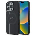 Mercedes MEHMP16X23HRSK iPhone 16 Pro Max 6.9" czarny/black hardcase MB Double Layer Crossed Lines MagSafe