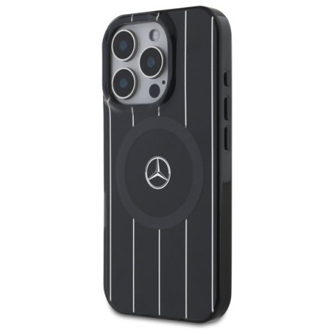 Mercedes MEHMP16X23HRSK iPhone 16 Pro Max 6.9" czarny/black hardcase MB Double Layer Crossed Lines MagSafe