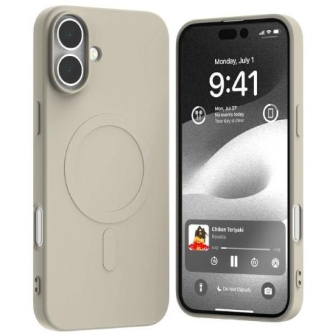Mercury MagSafe Semi-Silicone iPhone 16 Plus 6,7" kamienny/stone