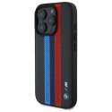 BMW BMHMP16X23PUPTK iPhone 16 Pro Max 6.9" czarny/black hardcase M Perf. Tricolor Printed Stripes MagSafe