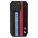 BMW BMHMP16L23PUPTK iPhone 16 Pro 6.3" czarny/black hardcase M Perf. Tricolor Printed Stripes MagSafe