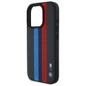 BMW BMHMP16L23PUPTK iPhone 16 Pro 6.3" czarny/black hardcase M Perf. Tricolor Printed Stripes MagSafe