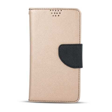 Etui Smart Fancy do iPhone 16 6,1" złoto-czarne