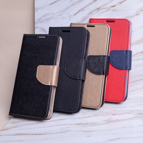 Etui Smart Fancy do iPhone 16 Plus 6,7" czarno-złote