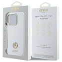 Guess GUHCP16XM4DGPH iPhone 16 Pro Max 6.9" biały/white hardcase Silicone Logo Strass 4G