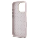 Guess GUHCP16XM4DGPP iPhone 16 Pro Max 6.9" jasnoróżowy/pink hardcase Silicone Logo Strass 4G