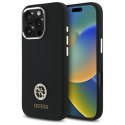 Guess GUHCP16LM4DGPK iPhone 16 Pro 6.3" czarny/black hardcase Silicone Logo Strass 4G