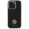 Guess GUHCP16LM4DGPK iPhone 16 Pro 6.3" czarny/black hardcase Silicone Logo Strass 4G