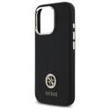 Guess GUHCP16LM4DGPK iPhone 16 Pro 6.3" czarny/black hardcase Silicone Logo Strass 4G