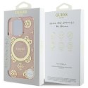 Guess GUHMP16LH4PYEEP iPhone 16 Pro 6.3" różowy/pink hardcase IML Peony On 4G Background MagSafe