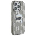 Karl Lagerfeld KLHCP16XHKLPKHK iPhone 16 Pro Max 6.9" czarny/black hardcase IML Karl Head Electroplated