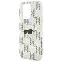 Karl Lagerfeld KLHCP16LHKLPKHT iPhone 16 Pro 6.3" przezroczysty/transparent hardcase IML Karl Head Electroplated