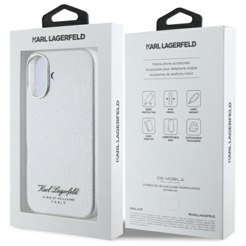 Karl Lagerfeld KLHCP16SPGWCMKHG iPhone 16 6,1" hardcase szary/grey hotel RSG