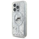 Karl Lagerfeld KLHMP16XLGKCSGH iPhone 16 Pro Max 6.9" hardcase transparent Liquid Glitter Karl&Choupette Head Magsafe