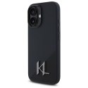 Karl Lagerfeld KLHMP16SSCMKMPCK iPhone 16 6.1" czarny/black hardcase Silicone Shadow Metal Initial MagSafe