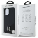 Karl Lagerfeld KLHMP16SSCMKMPCK iPhone 16 6.1" czarny/black hardcase Silicone Shadow Metal Initial MagSafe