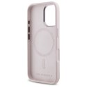 Karl Lagerfeld KLHMP16SSCMKMPCP iPhone 16 6.1" różowy/pink hardcase Silicone Shadow Metal Initial MagSafe