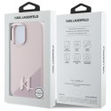 Karl Lagerfeld KLHMP16SSCMKMPCP iPhone 16 6.1" różowy/pink hardcase Silicone Shadow Metal Initial MagSafe