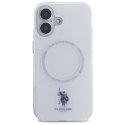 US Polo USHMP16SHOCLDPW iPhone 16 6.1" biały/white IML Ring MagSafe