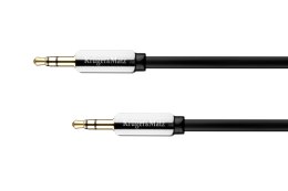 Kabel stereo jack 3.5 wtyk - wtyk 1.5m Kruger&Matz sprężynka KM0338
