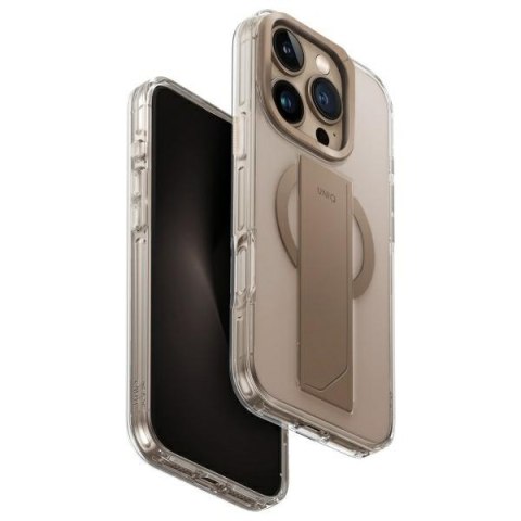 UNIQ etui Heldro Max iPhone 16 Pro 6.3" Magclick Charging złoty/taupe gold