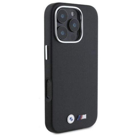 BMW BMHCP16X23PMWK iPhone 16 Pro Max 6.9" czarny/black hardcase M Smooth Full Wrapped Metal