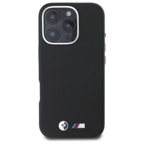 BMW BMHCP16L23PUFWKEV iPhone 16 Pro 6.3" czarny/black hardcase M Edition Kevlar wrapped metal