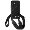 BMW BMHCP16M23PSCCK iPhone 16 Plus 6.7" czarny/black hardcase M Edition Carbon Stripe & Strap