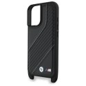 BMW BMHCP16S23PSCCK iPhone 16 6.1" czarny/black hardcase M Edition Carbon Stripe & Strap