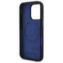 BMW BMHMP16L23SHEB iPhone 16 Pro 6.3" czarny/black hardcase Silicone Hexagon Blue Line MagSafe