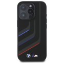 BMW BMHMP16L23SLIK iPhone 16 Pro 6.3" czarny/black hardcase Silicone Turning Lines MagSafe