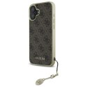 Guess GUHCP16MGF4GBR iPhone 16 Plus 6.7" brązowy/brown hardcase 4G Charms Collection