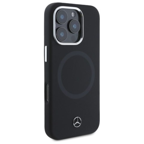 Mercedes MEHMP16X23SUTTK iPhone 16 Pro Max 6.9" czarny/black hardcase Silicone Tonal Logo MagSafe