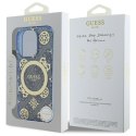 Guess GUHMP16XH4PYEEB iPhone 16 Pro Max 6.9" niebieski/blue hardcase IML Peony On 4G Background MagSafe