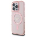 Guess GUHMP16XHFGEREP iPhone 16 Pro Max 6.9" różowy/pink hardcase IML Glitter Circle MagSafe