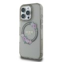 Guess GUHMP16XHFWFCK iPhone 16 Pro Max 6.9" czarny/black hardcase IML Flowers Wreath MagSafe