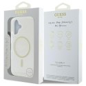 Guess GUHMP16MHFGERET iPhone 16 Plus 6.7" przeźroczysty/transparent hardcase IML Glitter Circle MagSafe