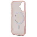 Guess GUHMP16SHFGEREP iPhone 16 6.1" różowy/pink hardcase IML Glitter Circle MagSafe