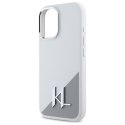 Karl Lagerfeld KLHMP16SSCMKMPCH iPhone 16 6,1" biały/white hardcase Silicone Initial Metal Logo MagSafe