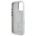 Karl Lagerfeld KLHMP16SSCMKMPCH iPhone 16 6,1" biały/white hardcase Silicone Initial Metal Logo MagSafe