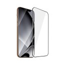 Szkło hartowane z metalową ramką do iPhone XS Max / 11 Pro Max czarna ramka