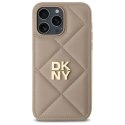 DKNY DKHCP14LPQDSLE iPhone 14 Pro 6.1" beżowy/beige Quilted Stack Logo