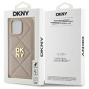 DKNY DKHCP14LPQDSLE iPhone 14 Pro 6.1" beżowy/beige Quilted Stack Logo