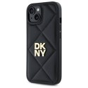 DKNY DKHCP14SPQDSLK iPhone 14 6.1" czarny/black Quilted Stack Logo